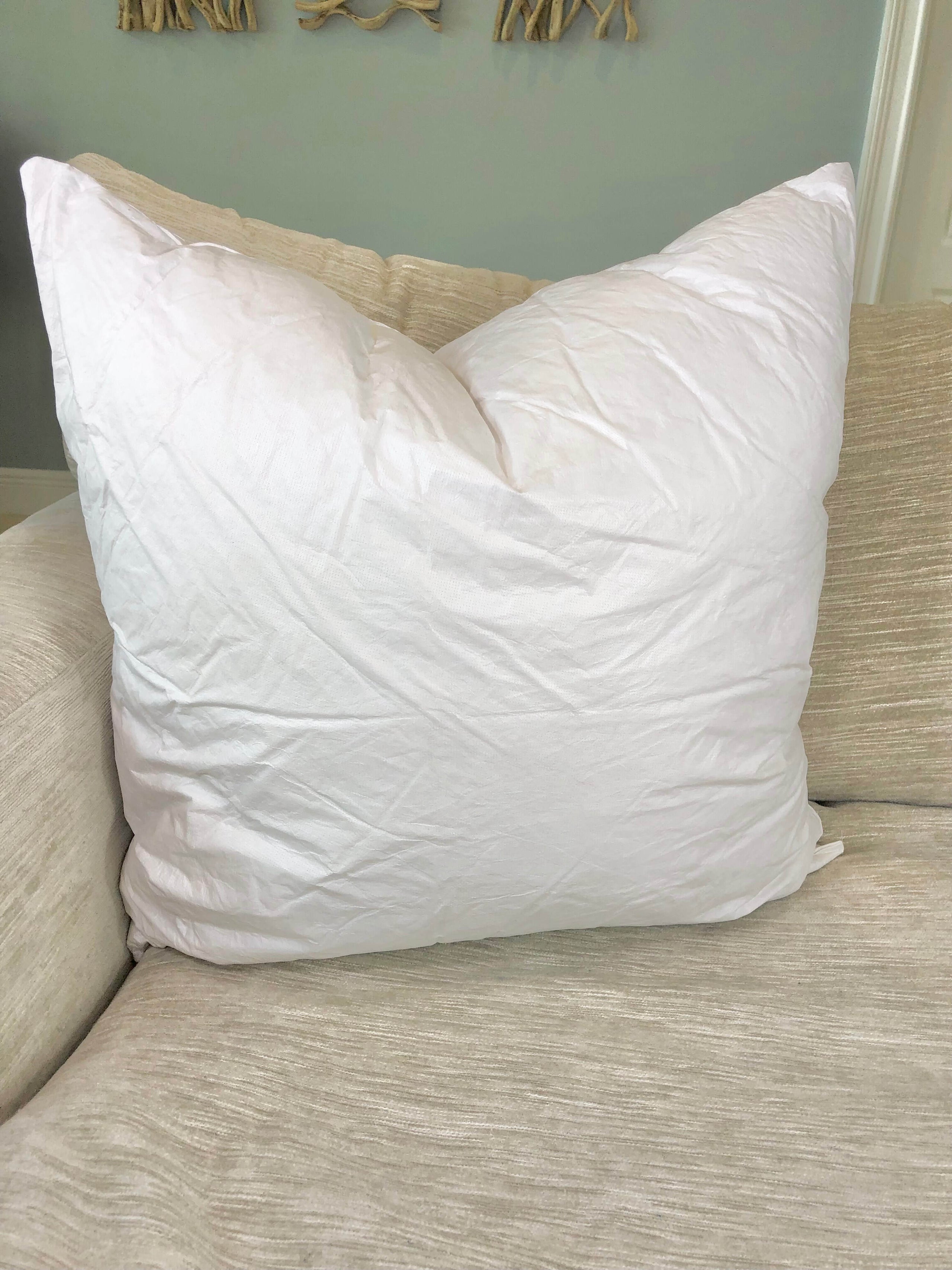 Non feather throw pillows discount